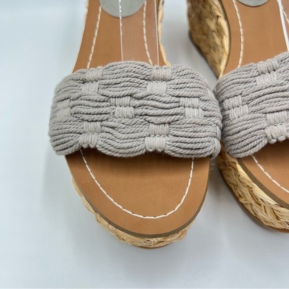 Splendid Women's Marlene Gray Espadrille Platform Wedges Sandals Size 6.5 NEW - Picture 5 of 15